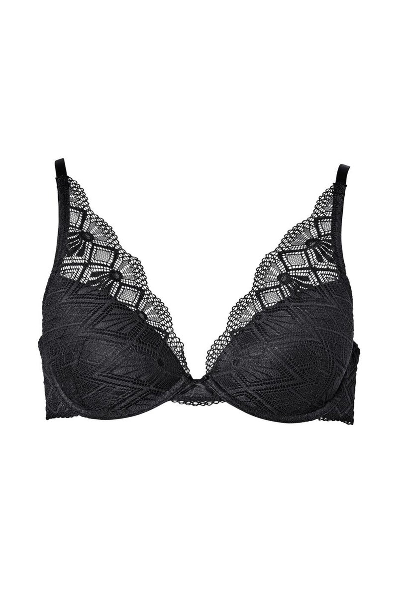 Tchibo Women Lightly Padded Underwired Bra, Black  - Image 2