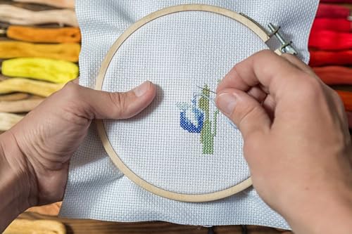 Donmon Aida Cloth 18 Count Cross Stitch Fabric,19×28inch (18CT, White) - Image 3
