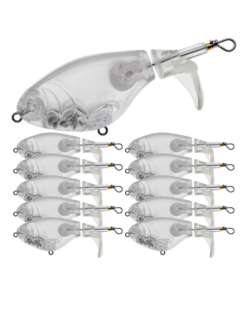 SYOSI Fishing Blanks Lures Kit Fishing Topwater Unpainted Swimbait Unpainted Crankbaits Hard Baits DIY Lure for Bass Salmon Trout Saltwater and Freshwater  - Image 1
