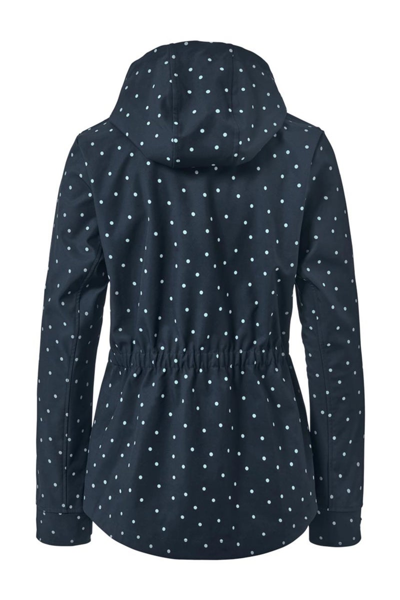 Tchibo Women Polka Dot Softshell Long Sleeve Jacket, Navy  - Image 3