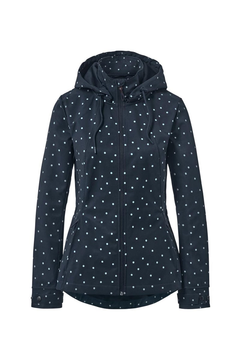 Tchibo Women Polka Dot Softshell Long Sleeve Jacket, Navy  - Image 2