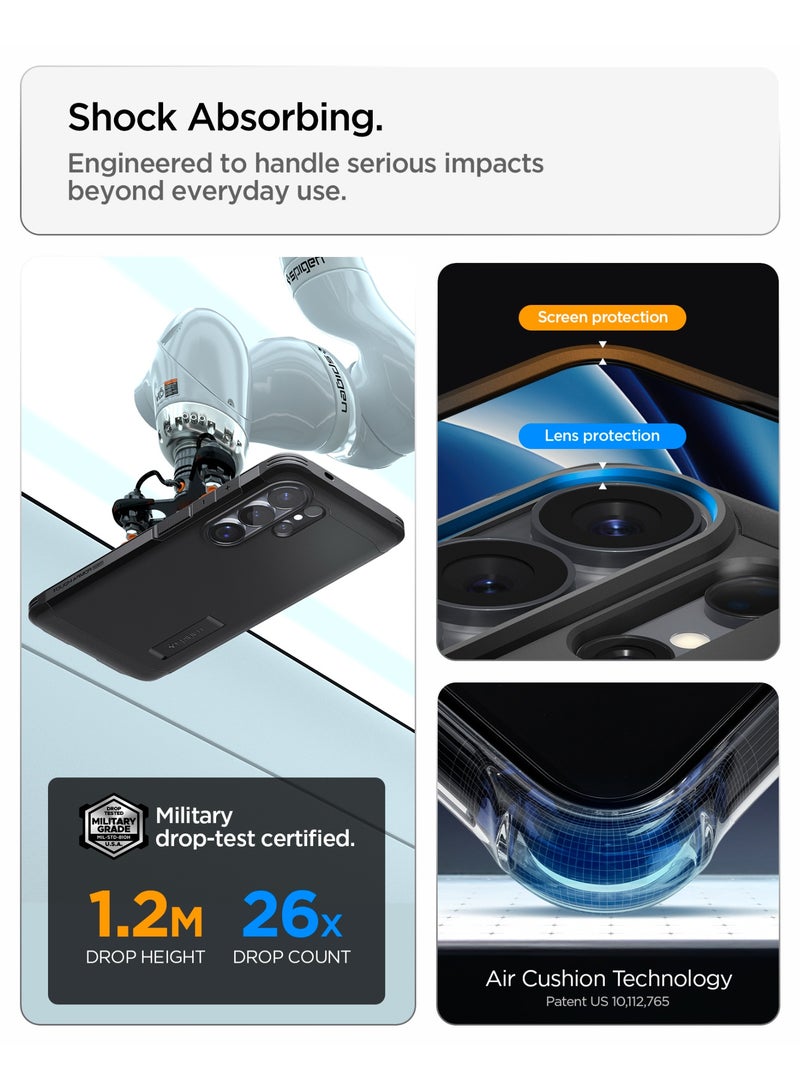 Spigen Tough Armor MagFit for Samsung Galaxy S26 ULTRA Case [MagSafe] Cover (2026) - Black - Image 5