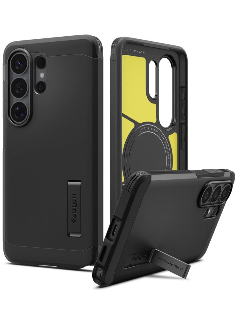 Spigen غطاء Tough Armor MagFit لهاتف سامسونج جالاكسي S26 ULTRA [MagSafe] (2026) - أسود - Image 1