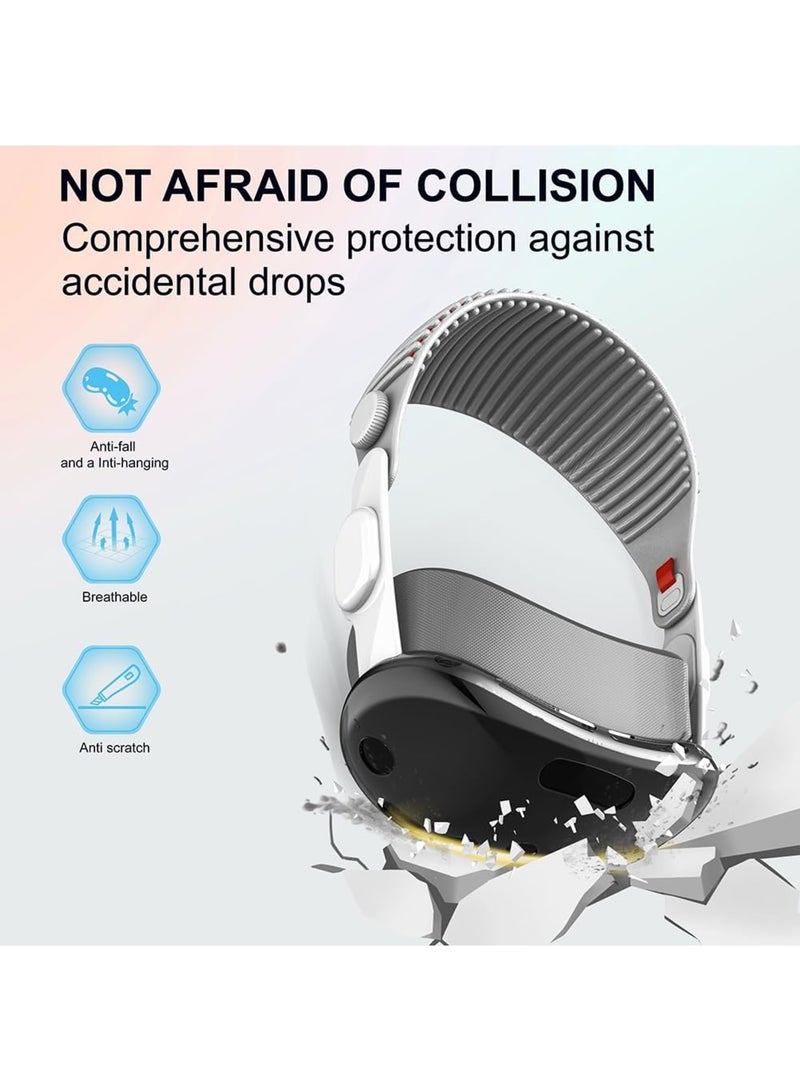 SYOSI Compatible with Apple Vision Pro Case & Protective Cover - TPU Protective Cover for Vision Pro VR Headset 2024 Accessories, Provides Superior Protection Against Scratches(Transparent) - Image 3