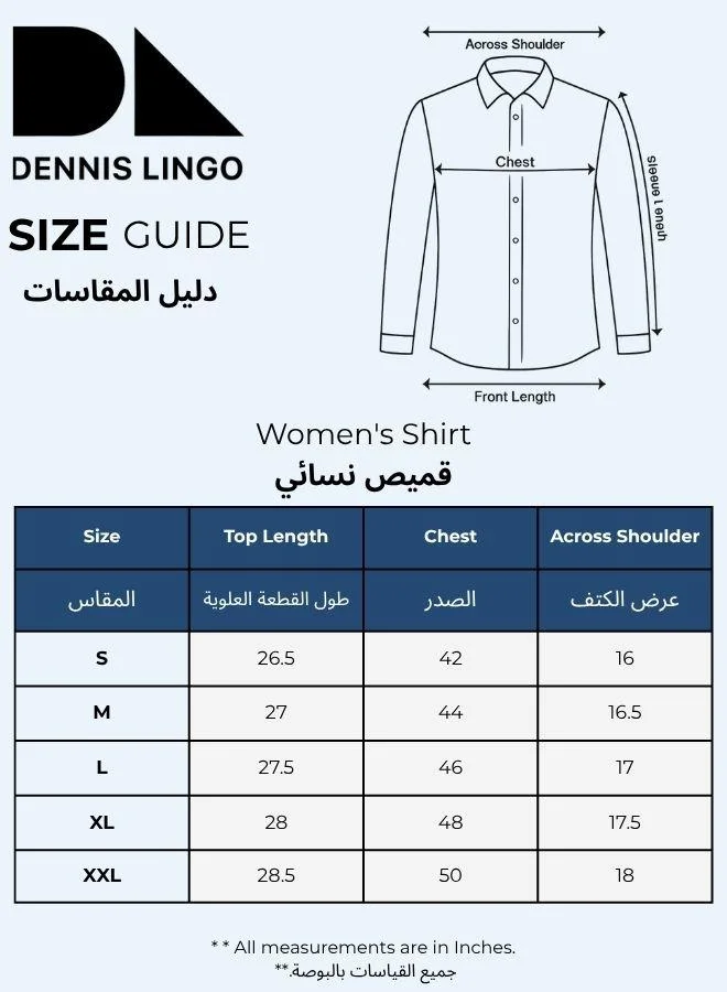 Dennis Lingo  Women'S Lime Green Viscose Crepe Solid Pattern Button Down Relaxed Shirt for Women | Best Price UAE