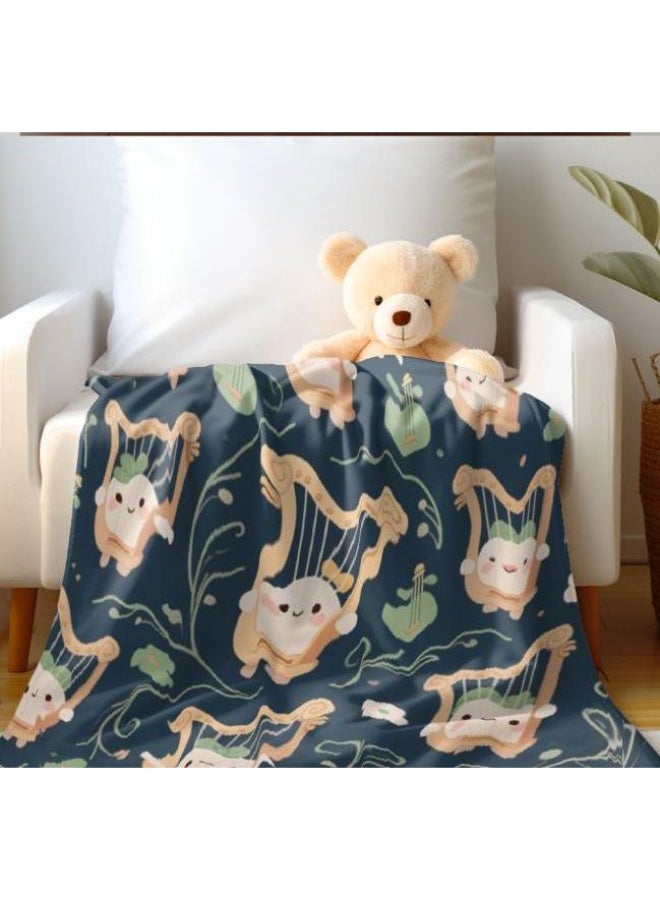 general Baby and children's cartoon flannel thin blanket (warm and comfortable, suitable for sleep, game use) 70cm*100cm - Image 3