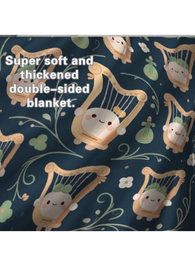 general Baby and children's cartoon flannel thin blanket (warm and comfortable, suitable for sleep, game use) 70cm*100cm - Image 4