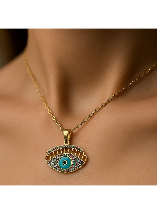 3Diamonds 3DIAMONDS Women's Gold-Plated Necklace with Crystal Pendant – Elegant & Spiritual Design  - Image 5