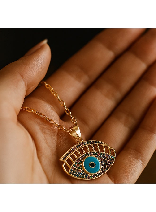 3Diamonds 3DIAMONDS Women's Gold-Plated Necklace with Crystal Pendant – Elegant & Spiritual Design  - Image 3