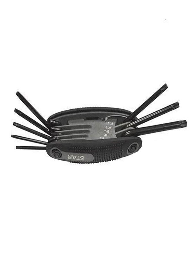 ATB 8 PC Folding Torx Star Hex Key Set T-9 T-10 T-15 T-20 T-25 T-27 T-30 T-40 - Image 3