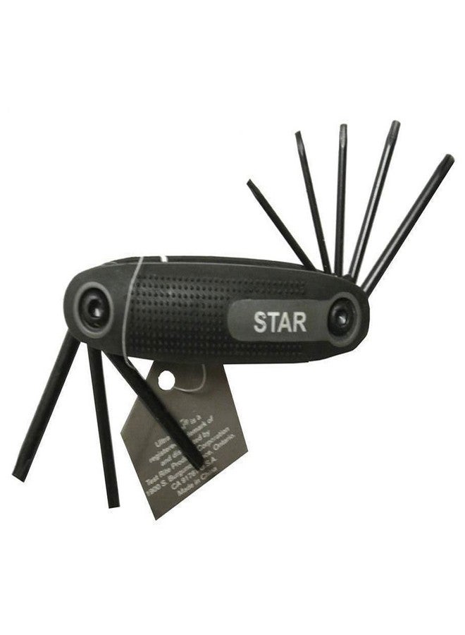 ATB 8 PC Folding Torx Star Hex Key Set T-9 T-10 T-15 T-20 T-25 T-27 T-30 T-40 - Image 2