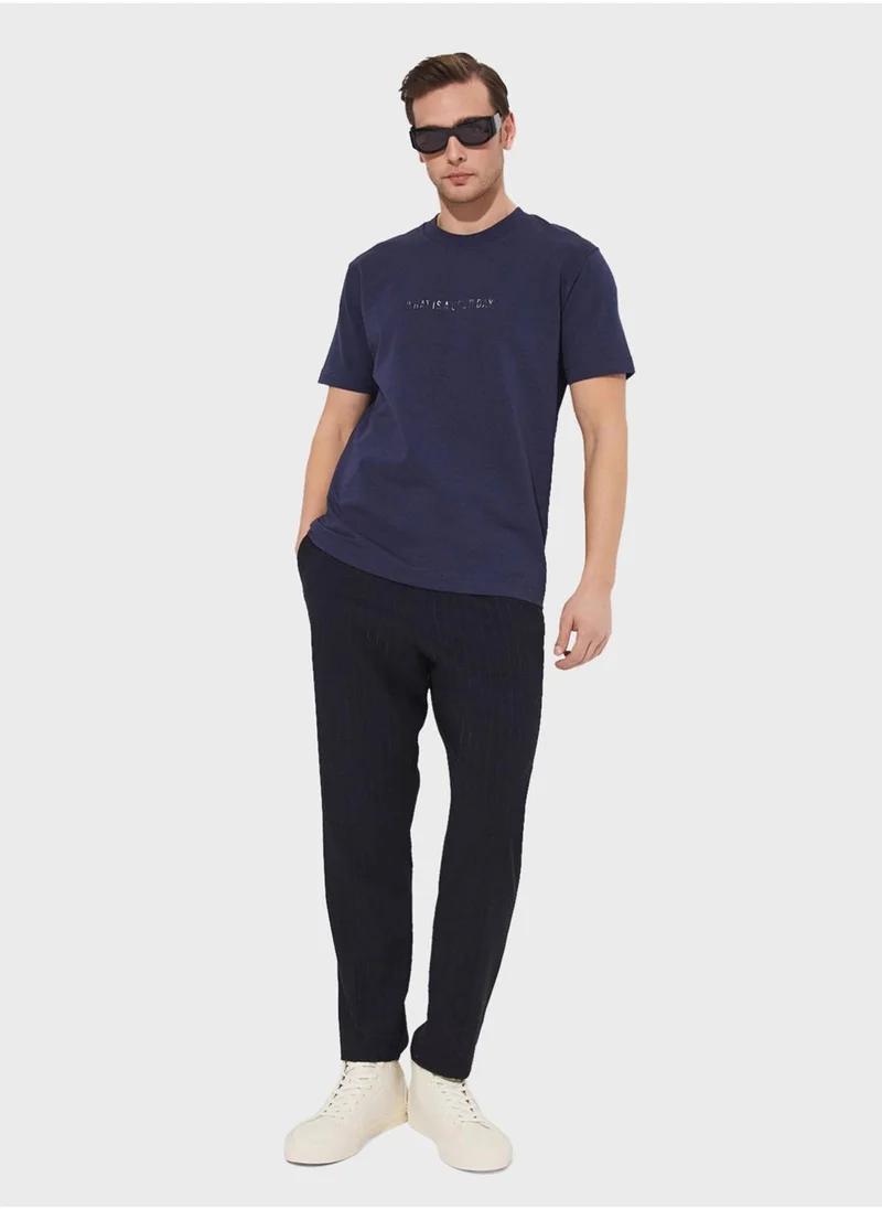 JUNE Printed Crew Neck T-Shirt