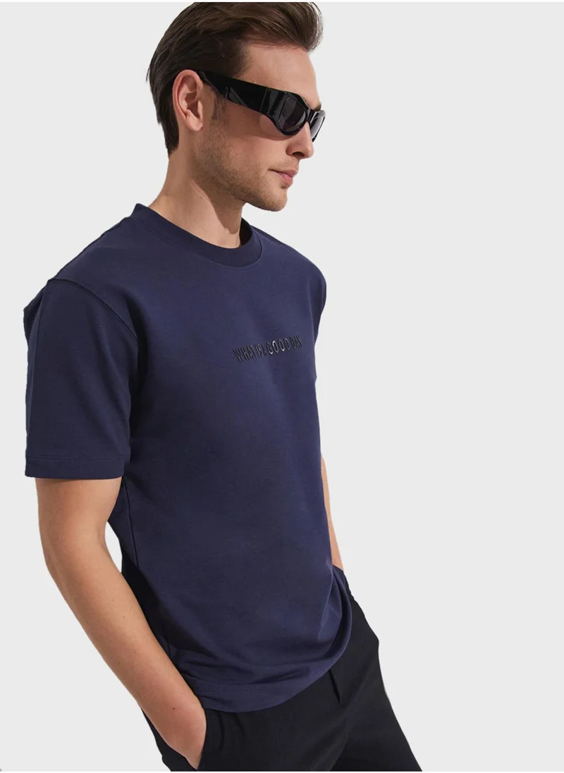 JUNE Printed Crew Neck T-Shirt