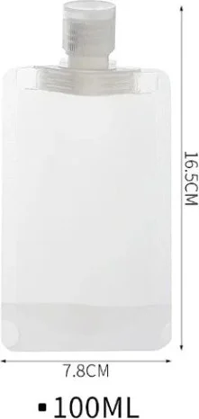 Ttt 3 Pieces 100ML Cream Shampoo Container Reusable Set