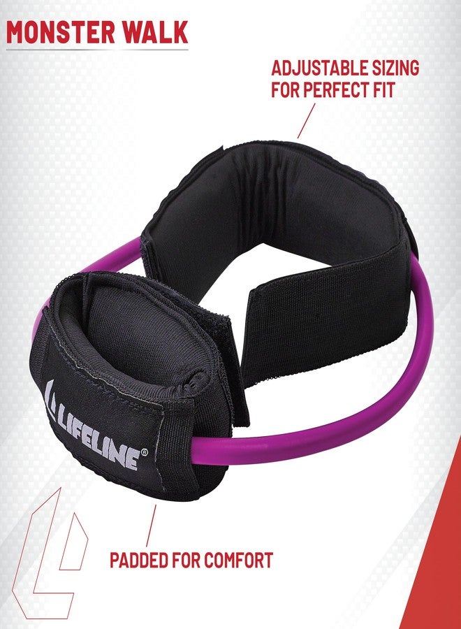 Lifeline Fitness Monster Walk Lower Body Resistance Bands with Ankle Cuffs - Durable Home Gym Equipment for Agility, Exercise, and Lower Body Strength – Multiple Resistance Levels Available 20 Pound - Image 4