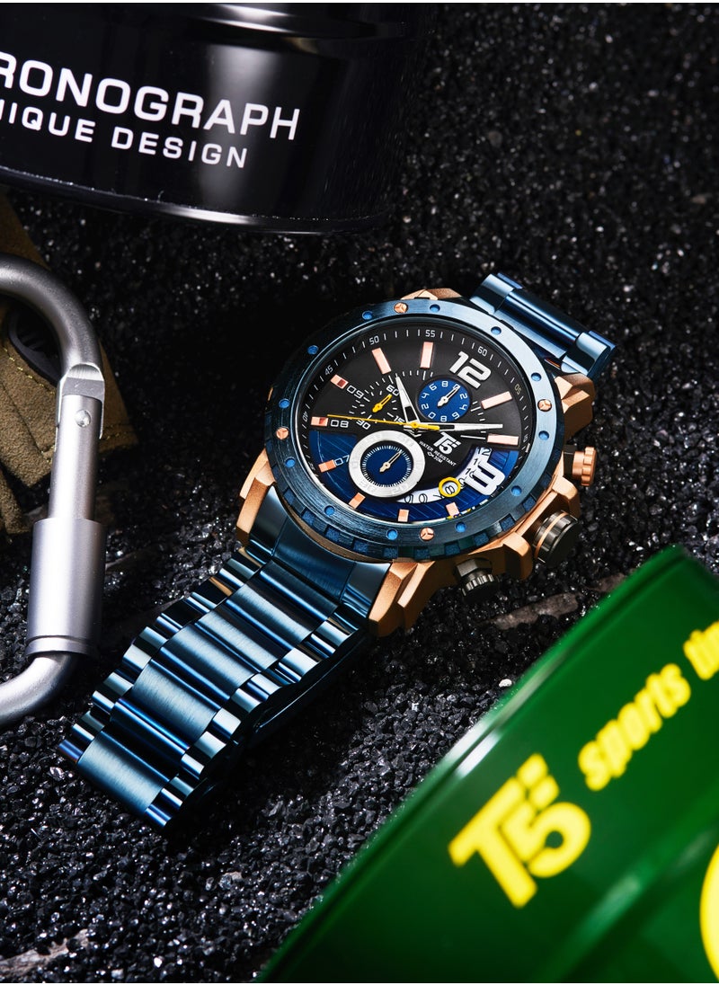 T5 - T5 Men's Chronograph Stainless Steel Watch - Image 1