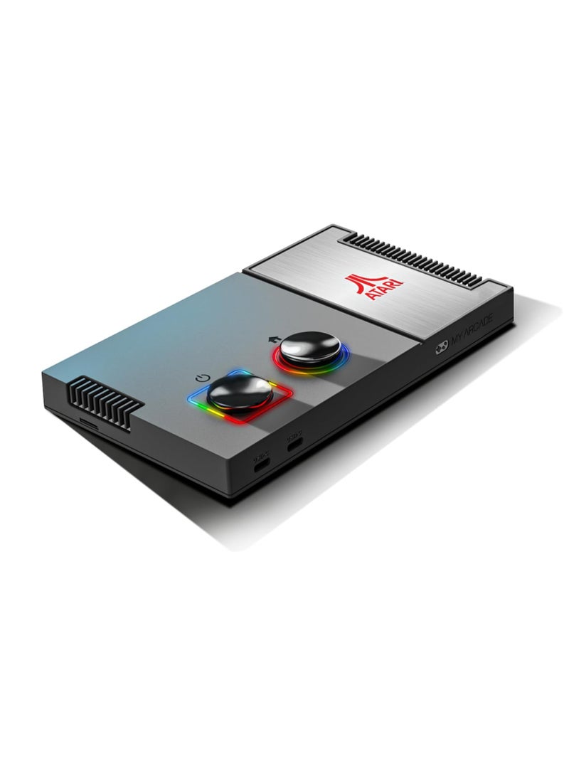 ماي أركيد وحدة تحكم ألعاب الفيديو Atari Game Station Pro مع 2 عصا تحكم لاسلكية، أكثر من 200 لعبة متضمنة، نظام ألعاب فيديو قديم، HDMI RGB LED، مرخصة رسميًا - Image 2