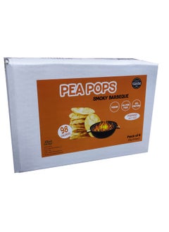 Pea Pops Healthy Protein Chips Delicious Chikpea Crisps 20% Protein Less Fat, Low Calorie Popped (Not Fried) 23g Smokey BBQ