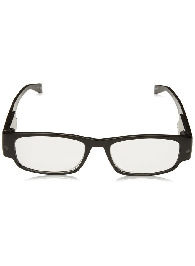 Foster Grant Lloyd Lightspecs Lighted Reading Glasses, Black/Transparent, 59 mm - Image 2