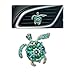ORIESSE Sea Turtle Car Accessories1pc Bling Turtle Air Vent Clip Car Air FreshenerOcean Beach Theme Car Decor Refillable Outlet DiffuserGreen Blue Rhinestone Accessories for Women - Image 2