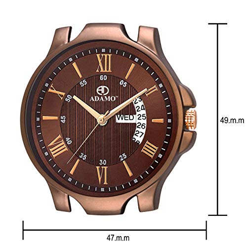ADAMO Legacy (Day & Date) Men's Wrist Watch A829BR04 - Image 3
