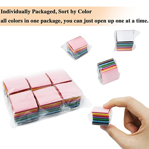 Simetufy 5400 Pcs 1 Inch Tissue Paper Squares, 36 Assorted Colors for Crafts, Art Rainbow Bulk for Mother's Day, Projects, Collage, Suncatchers, Scrapbooking - Non Bleeding - Image 3