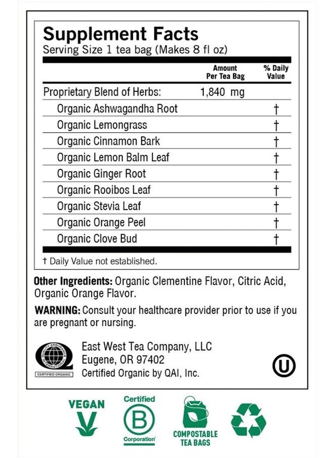 Yogi Tea Organic Sweet Clementine Stress Support Supplement, 16 Count  - Image 4