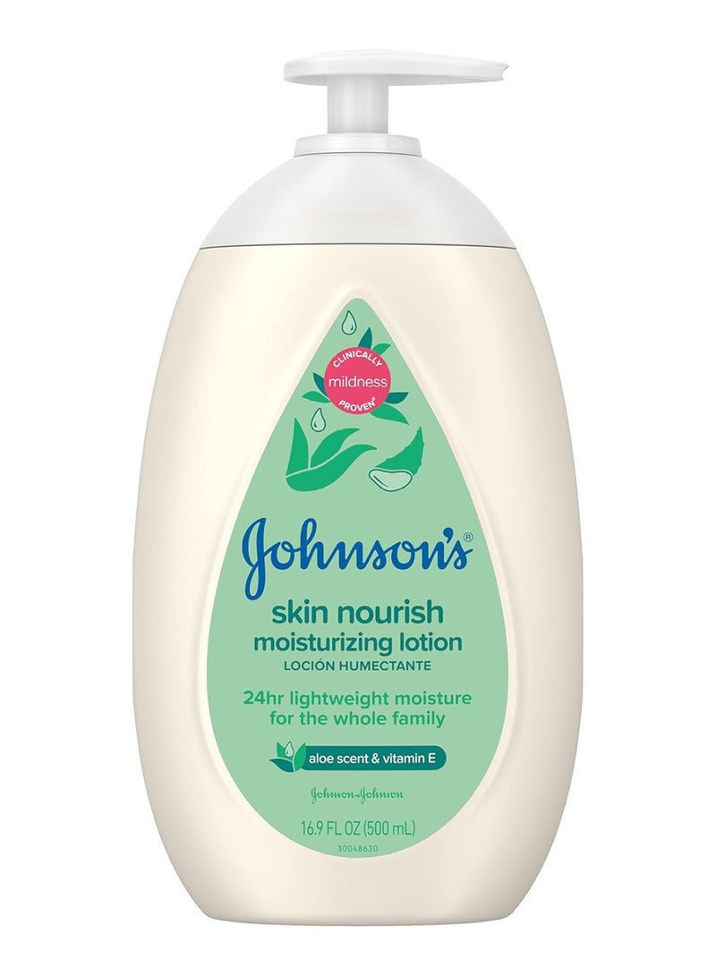 Johnson's Baby Baby Lotion With Aloe Vera And Vitamin E, 16.9 fl. Oz - Image 1