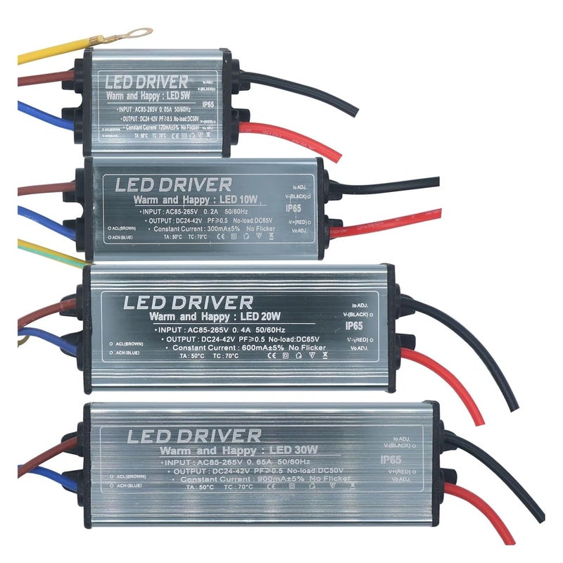 Waterproof Drive Power Supply 5W 120mA 10W 300mA 20W 600mA 30W 900mA 40W 1200mA 50W 1500mA Spotlight Lighting Transformer(40W 1200mA) - Image 2