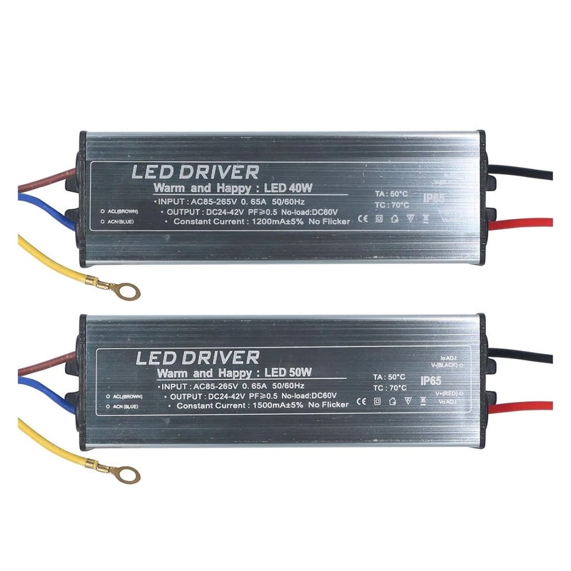 Waterproof Drive Power Supply 5W 120mA 10W 300mA 20W 600mA 30W 900mA 40W 1200mA 50W 1500mA Spotlight Lighting Transformer(40W 1200mA) - Image 3
