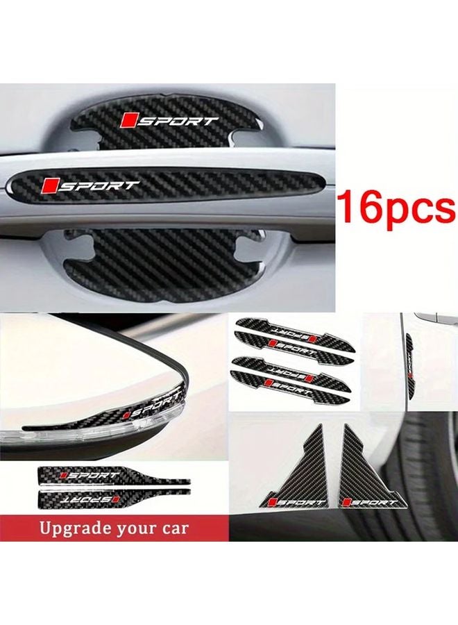 16pcs Car Accessories Anti Collision Strip Protective Film For Door Edge Mirror - Image 2