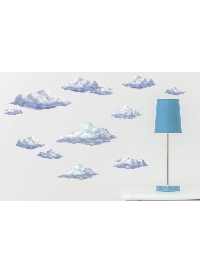 Create-A-Mural Sky Cloud Wall Decals Beautiful Cloud Wall Stickers Girls Wall Art Stickers for Bedroom Peel and Stick Kids Room Decor Nursery Toddler Teen Decorations Playroom Birthday Gift - Image 2