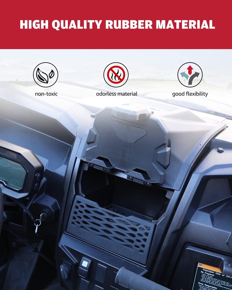 A & UTV PRO Under Dash Plate Net with Anti-Slip Tray Trim for Kawasaki Teryx KRX 1000 (2020-2023) - Image 2