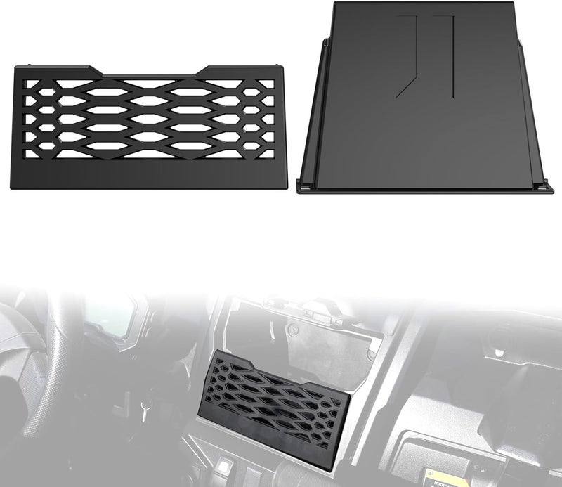 A & UTV PRO Under Dash Plate Net with Anti-Slip Tray Trim for Kawasaki Teryx KRX 1000 (2020-2023) - Image 1