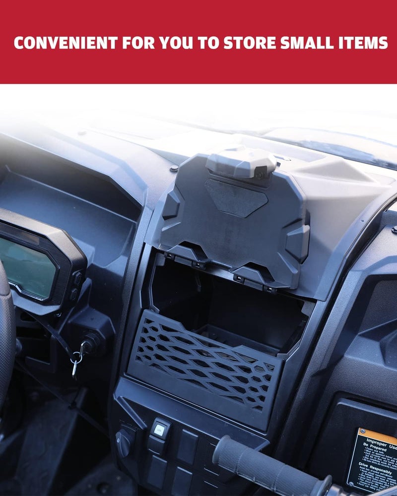 A & UTV PRO Under Dash Plate Net with Anti-Slip Tray Trim for Kawasaki Teryx KRX 1000 (2020-2023) - Image 3