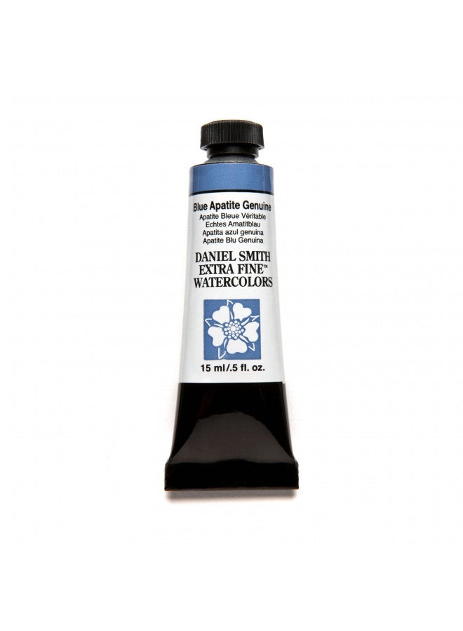 DANIEL SMITH Extra Fine Watercolor Paint, 15ml Tube, Blue Apatite Genuine, 284600196, 0.5 Fl Oz (Pack of 1) - Image 3