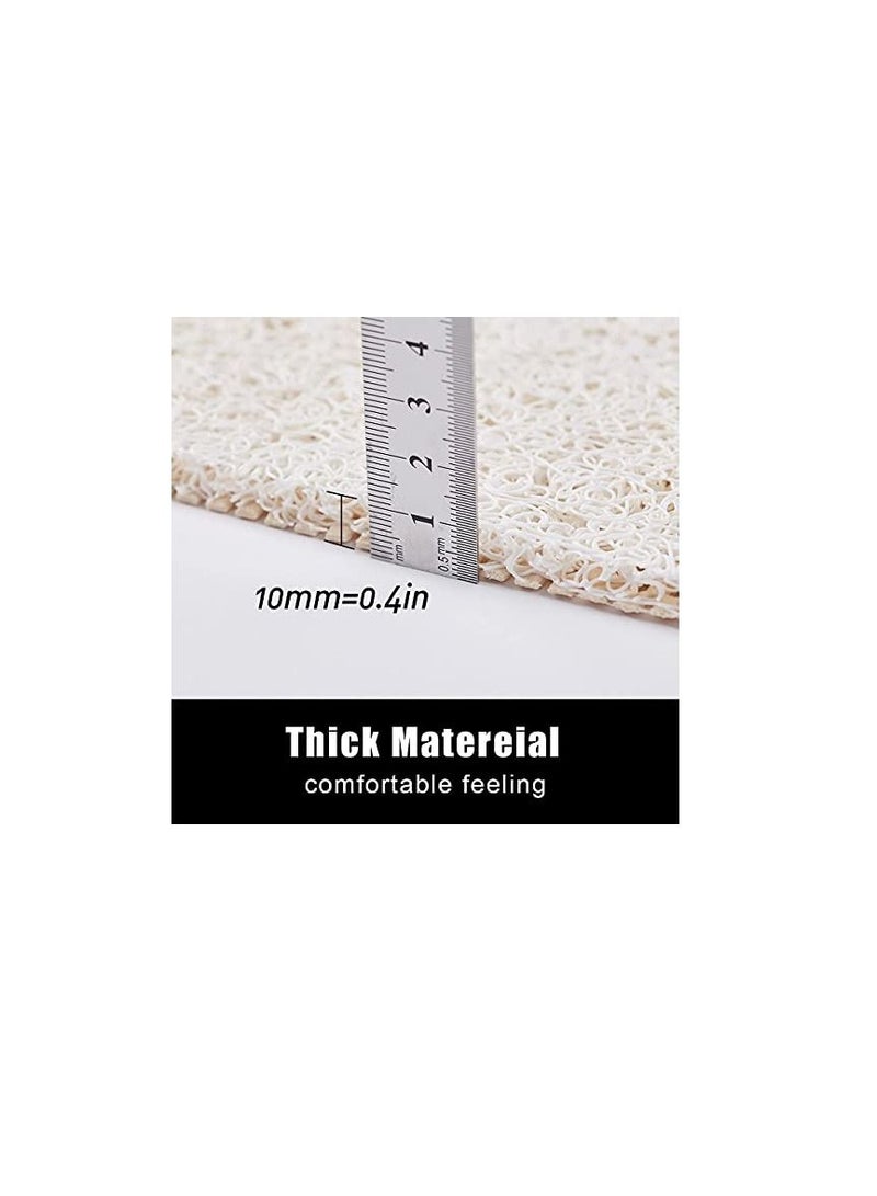 Excefore Soft Textured Bath, Shower, Tub Mat for Bath TubPhthalate Free, Non SSoft Textured Bath, Shower, Tub Mat for Bath TubPhthalate Free, Non Slip Comfort Bathtub Mats with Drain, PVC Loofah Bathroom Wet A - Image 2