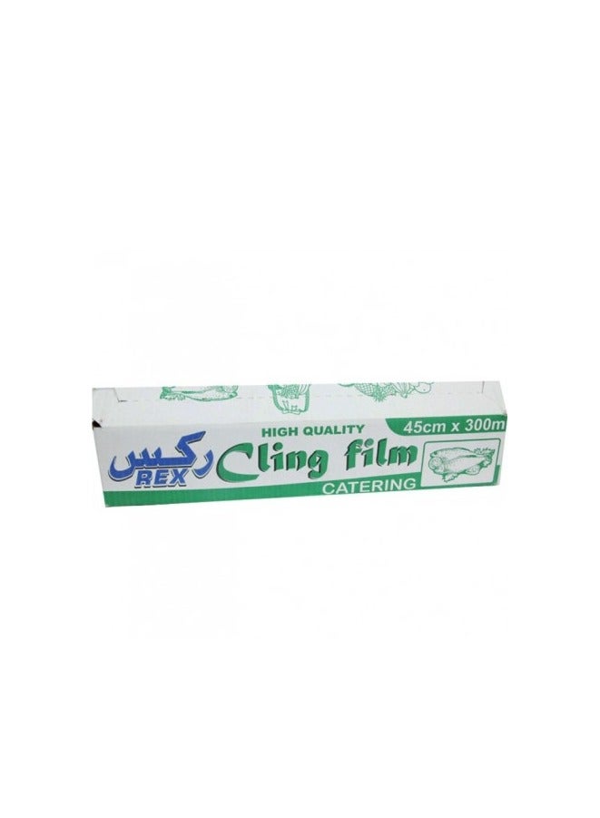 ركس غلاف بلاستيكي ركس، 45 سم × 300 متر