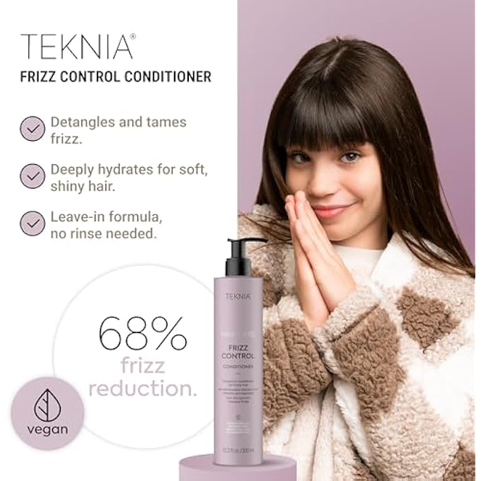 LAKME TEKNIA FRIZZ CONTROL CONDITIONER, VEGAN, HYALURONIC ACID, CHIA OIL, 8.5 OZ - Image 3