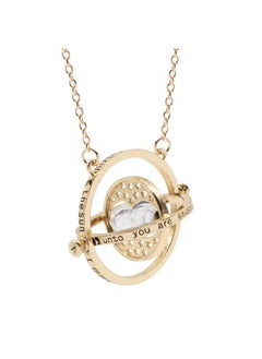 نيبمينينت European And American Movie Jewelry Harry Potter Time Converter Pendant Personality Alloy Hourglass Necklace 