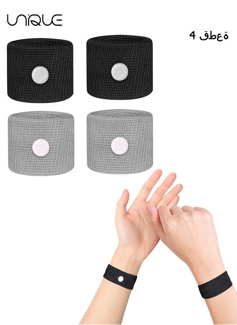 2 Pairs Motion Sickness Bands/Acupressure Nausea Wristband for Nausea,Sea Sickness Wristbands for Natural Relief of Morning Sickness,Dizziness, Motion Sickness(Car, Sea, Flying Travel Sickness)