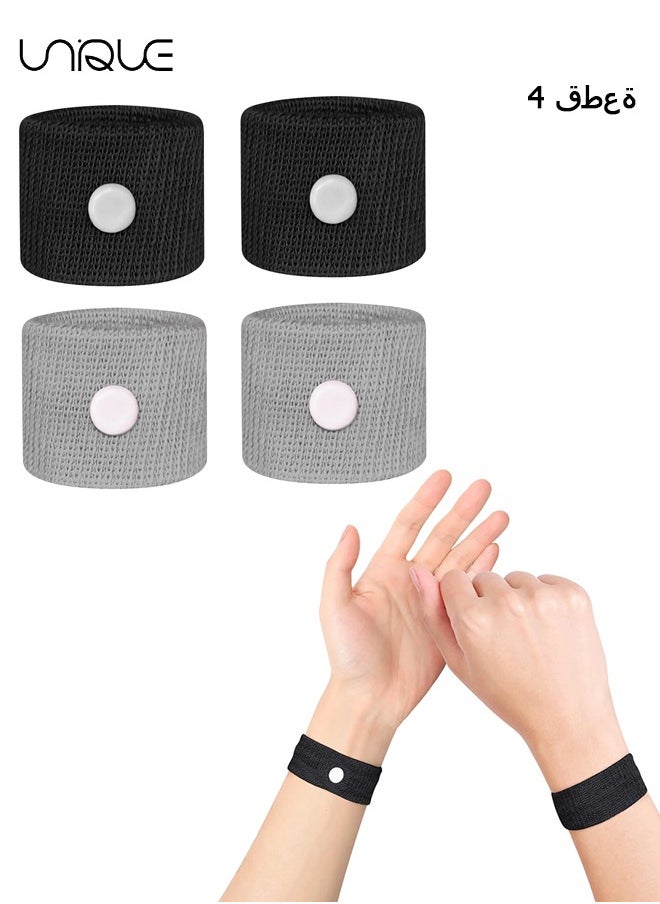 Unique 2 Pairs Motion Sickness Bands/Acupressure Nausea Wristband for Nausea,Sea Sickness Wristbands for Natural Relief of Morning Sickness,Dizziness, Motion Sickness(Car, Sea, Flying Travel Sickness)  - Image 1