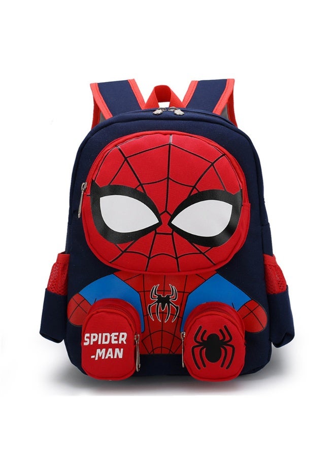 Kids Spiderman Backpack, 3D Marvel Heroes School Bag Kids Bag for Boys Girls, 3-9 Years Old (8915, Deep Blue) - Image 4