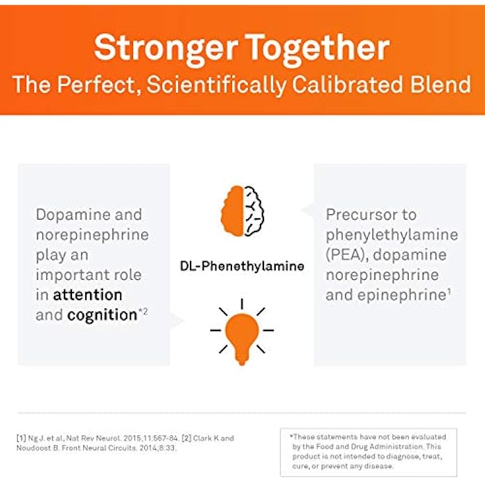 NeuroScience Focus DL Brain Supplements for Memory and Focus Support - Targeted Brain Health Supplements with 500mg of Amino Acid DL-phenylalanine - Support Attention & Productivity (60 Capsules) - Image 5