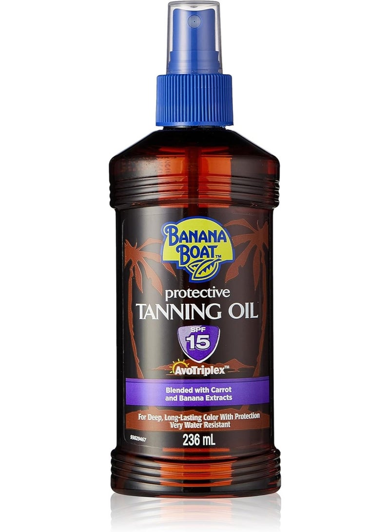 Banana Boat Protective Tanning Oil SPF15 (236ml) - Image 1
