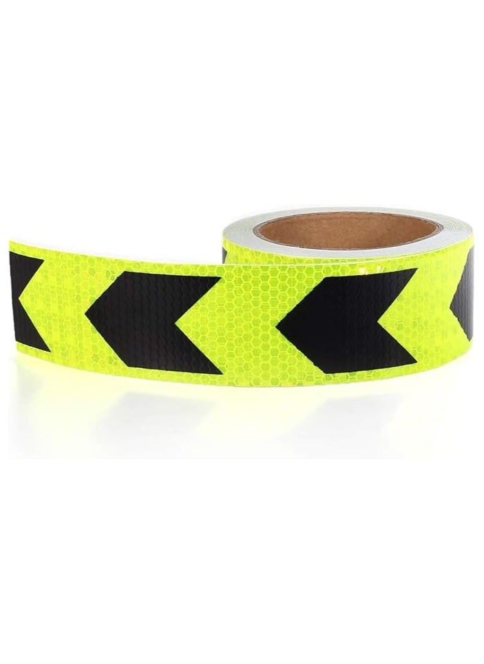 Duravel - Yellow And Black Arrow Car Reflective Stickers, Reflective Tape - Image 1