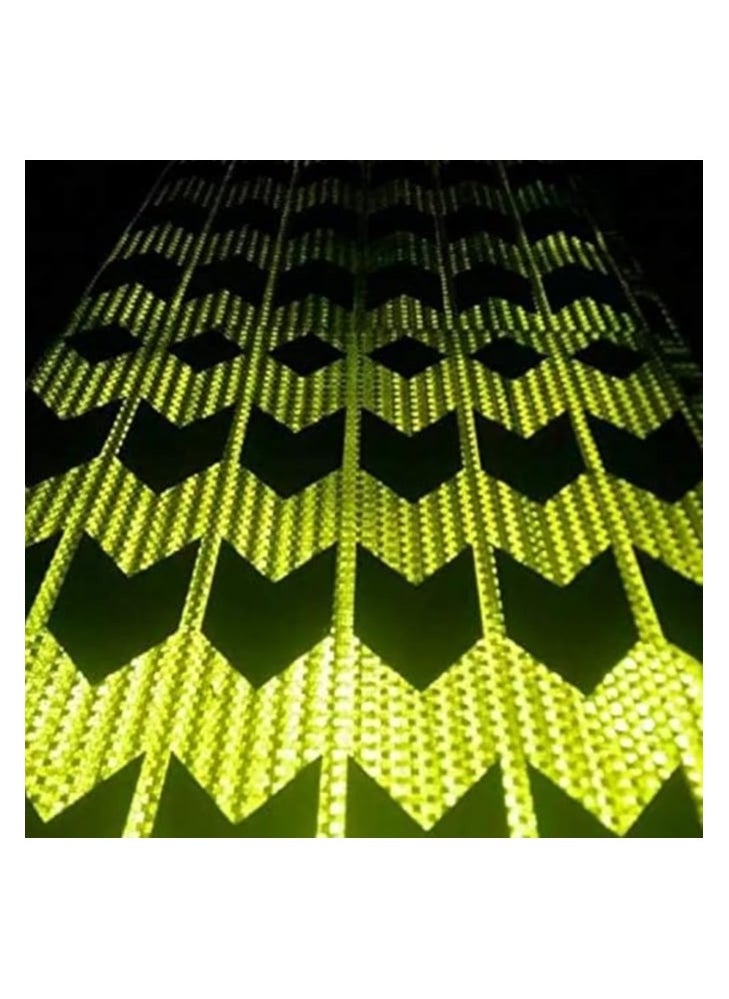 Duravel - Yellow And Black Arrow Car Reflective Stickers, Reflective Tape - Image 1