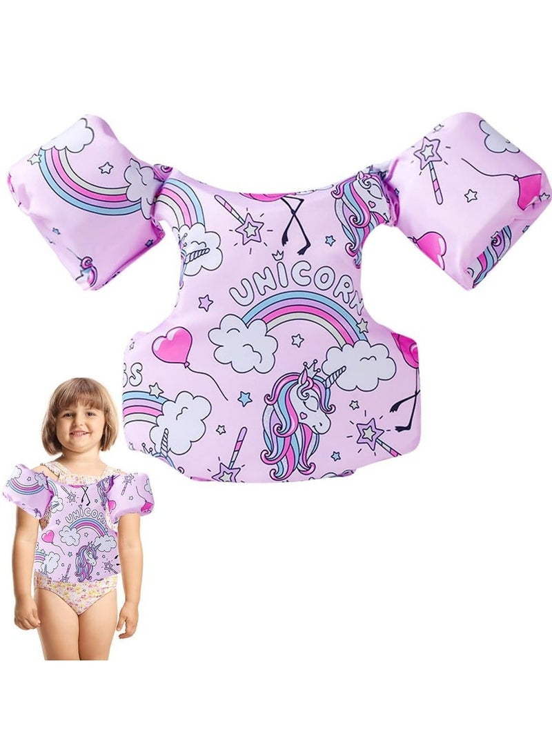 Generic Toddler Float Swimsuit Jacket Vest with Safety Strap, Buoyancy Childrens Swim Jacket with Adjustable Strap for 2-6 Years Old Boys Girls Toddler - Image 1