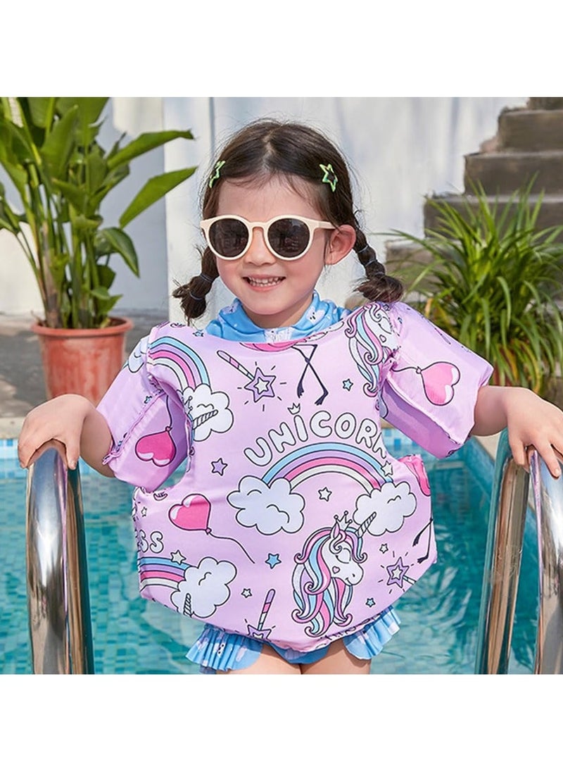 Generic Toddler Float Swimsuit Jacket Vest with Safety Strap, Buoyancy Childrens Swim Jacket with Adjustable Strap for 2-6 Years Old Boys Girls Toddler - Image 3