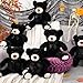 Aoriher 6 Pieces 10 Inch Black Bear Bulk Stuffed Animal Baby Shower Soft Cute Bear Plush Toys Sleeping and Playing Baby Shower Birthday Party Favor Decorations - Image 4